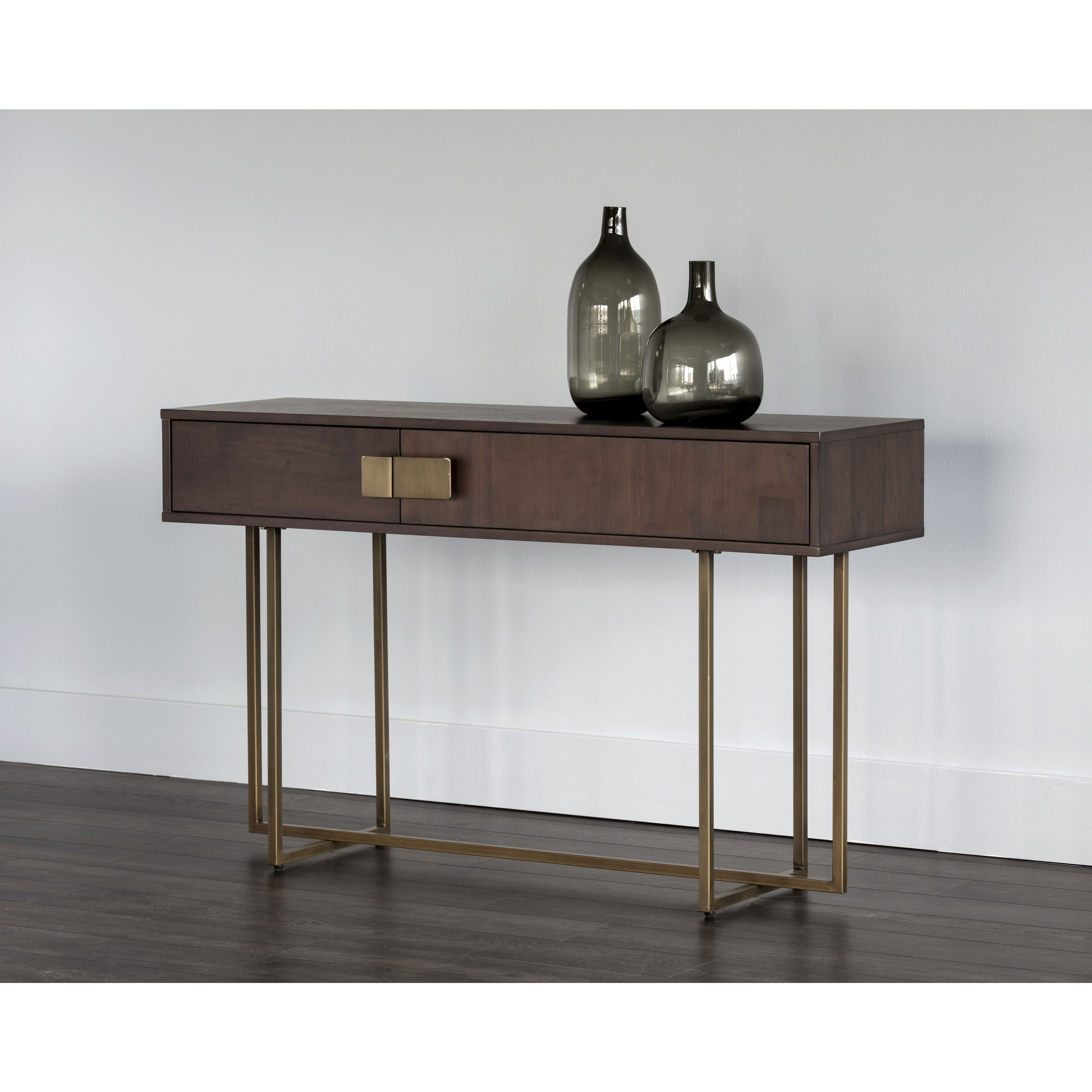 Jade 51.25 X 15.75 inch Antique Brass / Dark Mango Console Table